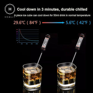 Homlly Reusable Stainless Steel Ice Cubes Chilling Stones