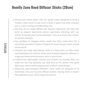 Homlly Zuno Reed Diffuser Sticks (20cm)