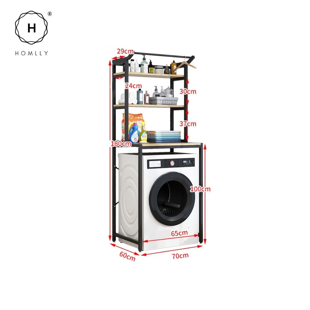 3-Tier Laundry Room Shelf Over The Toilet/Washing Machine Storage