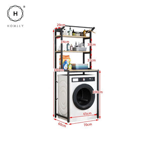 Homlly 3 Tier Washing Machine Washer Bathroom Storage Rack Shelves