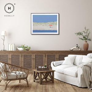 Homlly Tropical Palm Tree Coastal Escape Pop Art Wall Painting