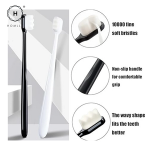 Homlly 10,000 Soft Ultra Fine Bristles Hypoallergenic Toothbrush