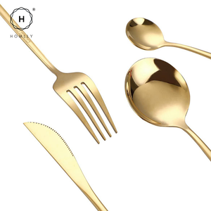 Homlly 24 Piece Stainless Steel Flatware Silverware Cutlery Set