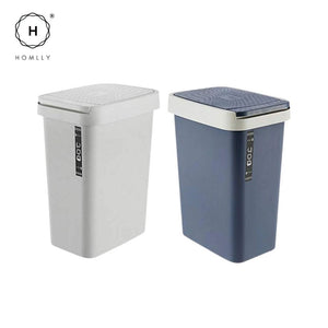 Homlly Rubbish Trash Bin with Lid (12L)