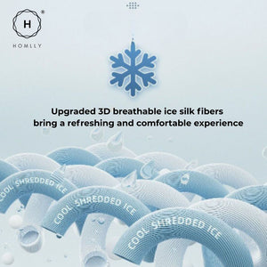 Homlly Memory Foam Ice Silk Cooling Seat Cushion