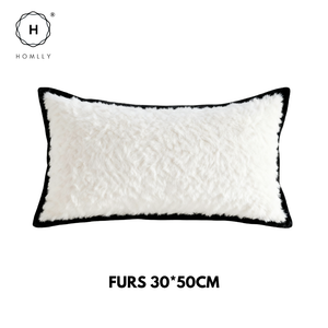 Homlly Luxii II Black Decorative Pillow Cushion Cover