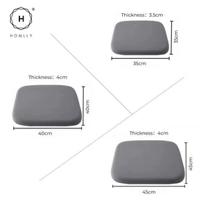 Homlly Memory Foam Ice Silk Cooling Seat Cushion