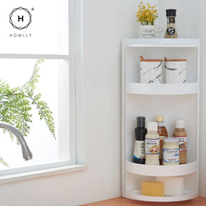 Homlly Revolving Corner Storage Shelves