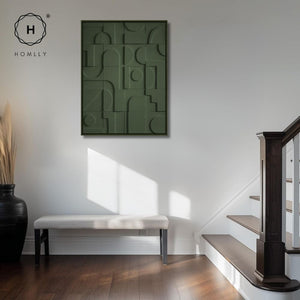 Homlly Tactii Carved Abstract Hand-painted Wall Art Painting