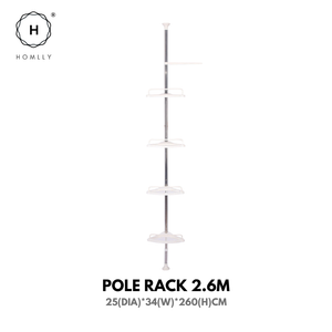 Homlly Extendable Toiletries Pole Rack