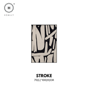 Homlly Monochrome Black Lines Series Painting