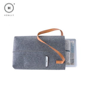 Homlly Wool Felt Laptop Brief case Messenger/ Macbook Ipad Sleeve