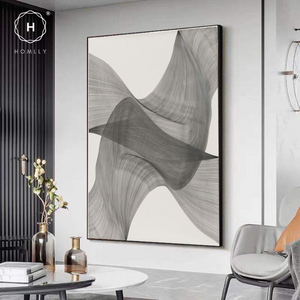 Homlly Monochrome Black Lines Series Painting