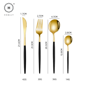 Homlly 24 Piece Stainless Steel Flatware Silverware Cutlery Set
