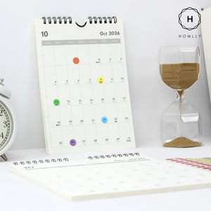 Homlly Desktop Stand up Monthly Planner Calendar (2026)
