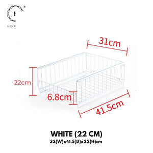 Homlly Sliding Stackable Collaspible Closet Organizers Drawer Storage Shelves Basket