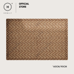 Homlly Sievee Jute Indoor outdoor Non Skid Absorbent Washable Door Rug Mat