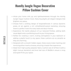 Homlly Jungle Vogue Decorative Pillow Cushion Cover