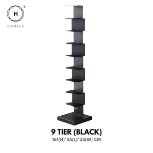 Homlly Sedii Invisible Vertical Standing Tower Rack Book Shelf