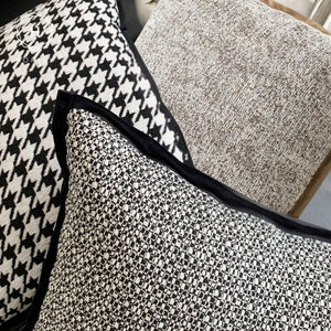 Homlly Houndstooth Decorative Pillow Cushion Covers (Set B)