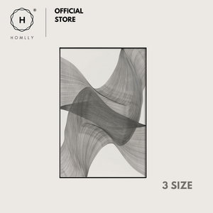 Homlly Monochrome Black Lines Series Painting