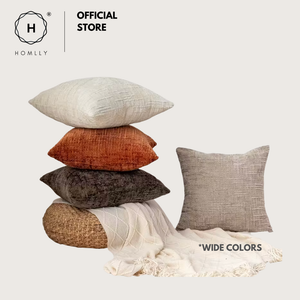 Homlly Fjord Textured Chenille Decorative Pillow Cushion Cover Case (45x45cm)