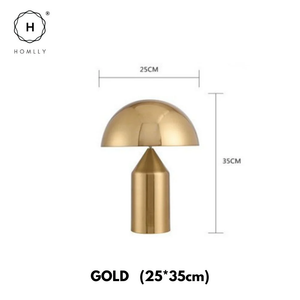 [2nd Chance] Homlly Mid Century Mushroom Brass Table Lamp