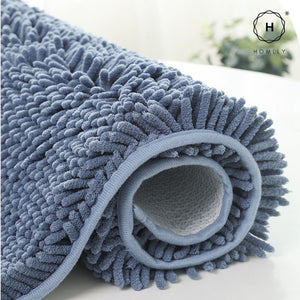 Homlly Chenille Luxury Door Bathroom Bath Mat