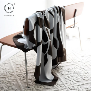 Homlly Leafi Throw Knitted Blanket (130x180 cm)
