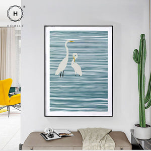 Homlly Tropical Palm Tree Coastal Escape Pop Art Wall Painting