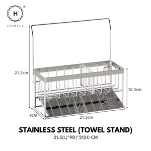 Homlly Tonii Sink Kitchen Sponge & Bottle Holder with Drainage