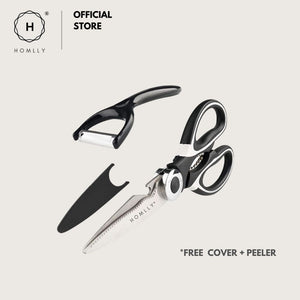 Homlly Multi Purpose Heavy Duty Shears Scissors (Stainless Steel)