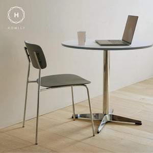 Homlly Yokii Bistro Coffee Table with Steel Frame