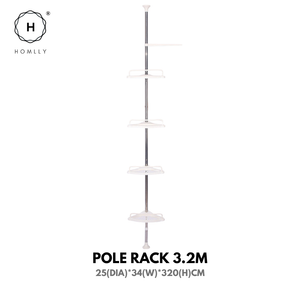 Homlly Extendable Toiletries Pole Rack