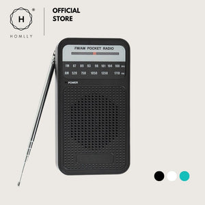 Homlly Portable Pocket Size FM/AM Radio with Loud Speaker