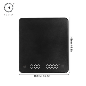 Homlly Blako LED Coffee Scale with Timer Rechargeable Battery