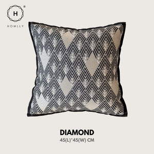 Homlly Luxii Black Decorative Pillow Cushion Cover