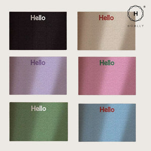 Homlly Hello Washable Non-Slip Coil Soft Entrance Door Mat