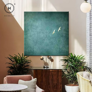 Homlly Dual Bird Crane Wall Painting