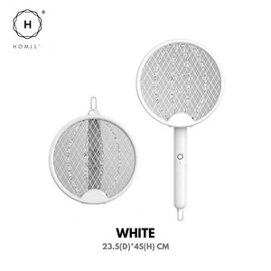 Homlly 2 in 1 Rechargeable Electric Fly Mosquito Foldable Swatter Lamp Zapper