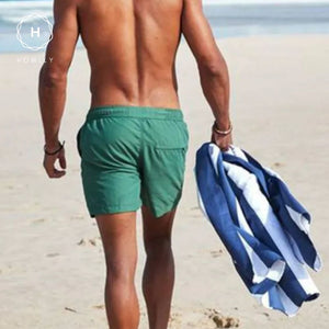 Homlly Classic Stripe Microfiber Quick Dry Sand Beach Travel Yoga Towel