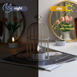 Homlly Solar Candle Tea Light Waterproof