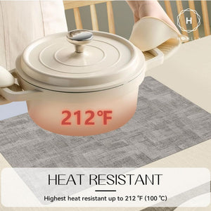 Homlly Monii Double Color Leather Waterproof Heat Resistance Table Placemats