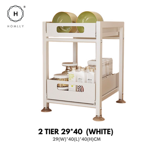 Homlly Nolten Kitchen Storage Pull Out Cabinet Organizer Baskets Countertop Microwave
