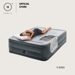 Homlly INTEX Dura-Beam Deluxe Comfort-Plush Mid-Rise Air Inflated Mattress