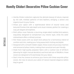 Homlly Chidori Decorative Pillow Cushion Cover