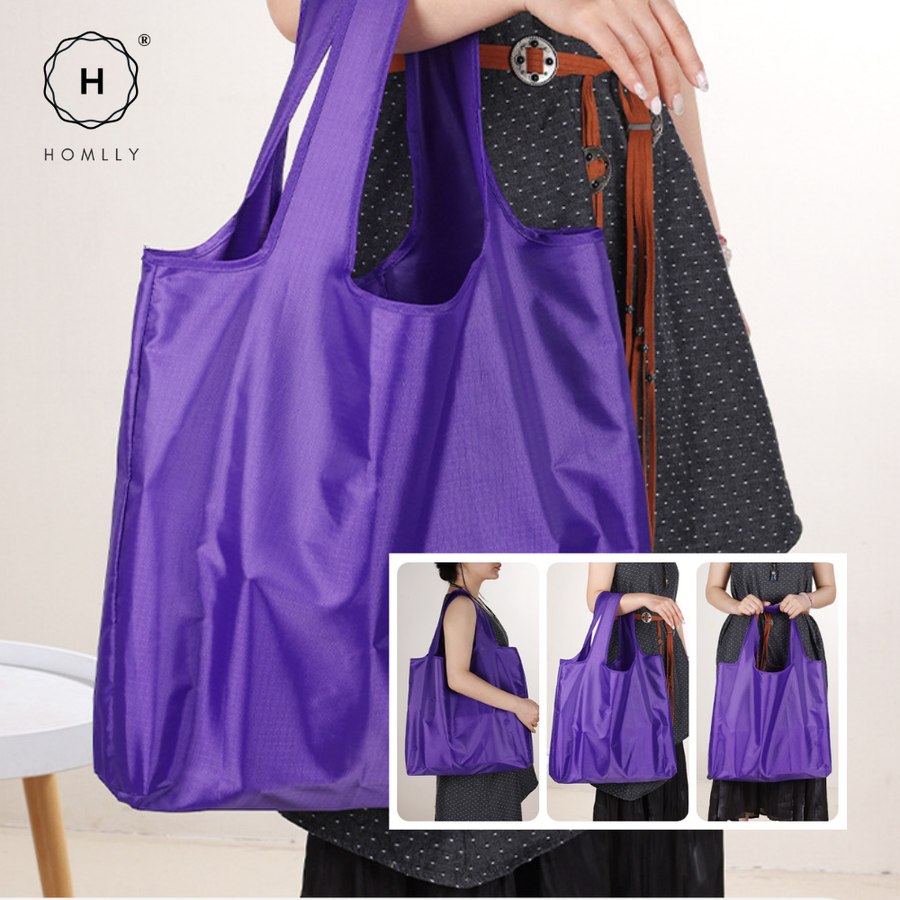 Homlly Reusable Shopping Bag Foldable Shopping Bag Eco Waterproof Shopping Tote Bag