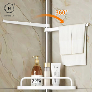 Homlly Extendable Toiletries Pole Rack