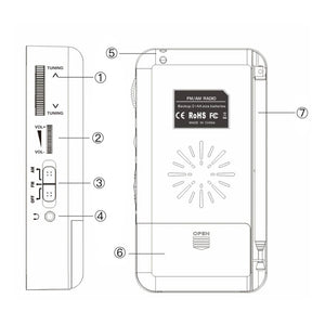 Homlly Portable Pocket Size FM/AM Radio with Loud Speaker