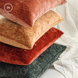 Homlly Konii Chenille Throw Pillow Covers (30x50 CM)